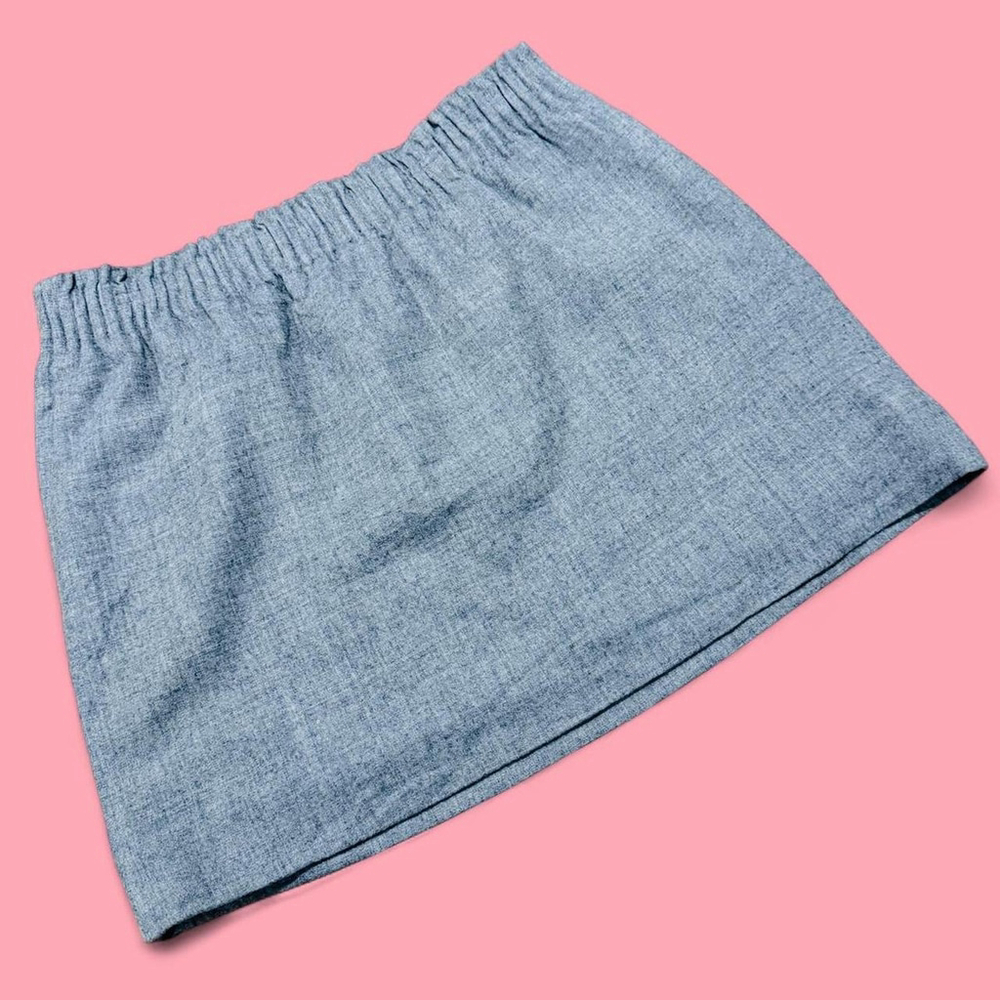 Preppy Indie Schoolgirl Coquette Lagenlook Wool Gray J. Crew Mini Skirt 10